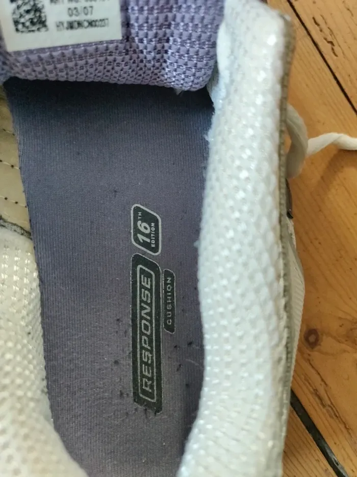 Running Adidas Response Cushion Adiprene+ 16th edition grises et violettes. Taille 41 1/3 - photo numéro 8
