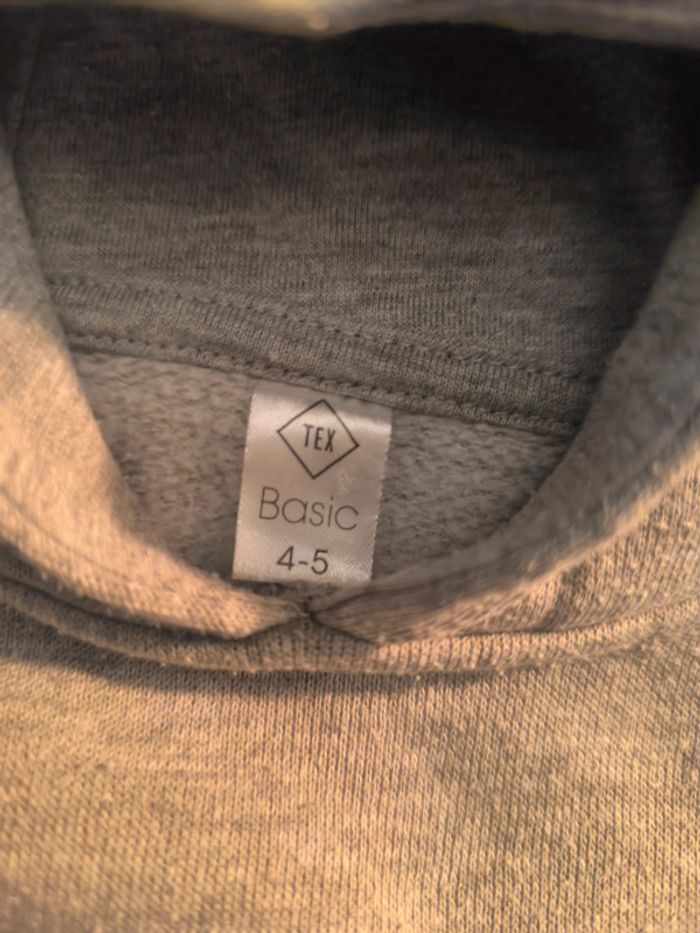 Sweatshirt gris 4/5 ans - photo numéro 2