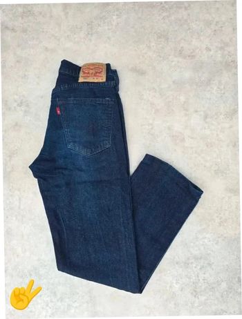 Jeans Levi's 514 W29 FR38 L32 coupe droite bleu marine Homme Men pan369b