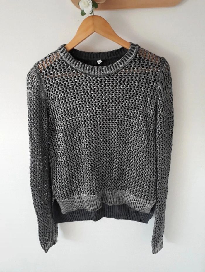 Pull gris argentés Taille XS Neuf🌿💝