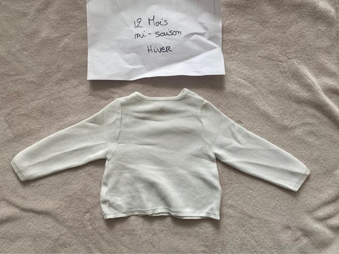 Lot de 2 gilets - 12 mois - Petit Bateau, H&M - TBE - photo numéro 8