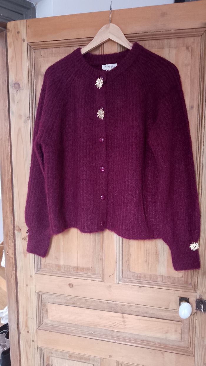 Gilet bordeaux taille unique - photo numéro 3