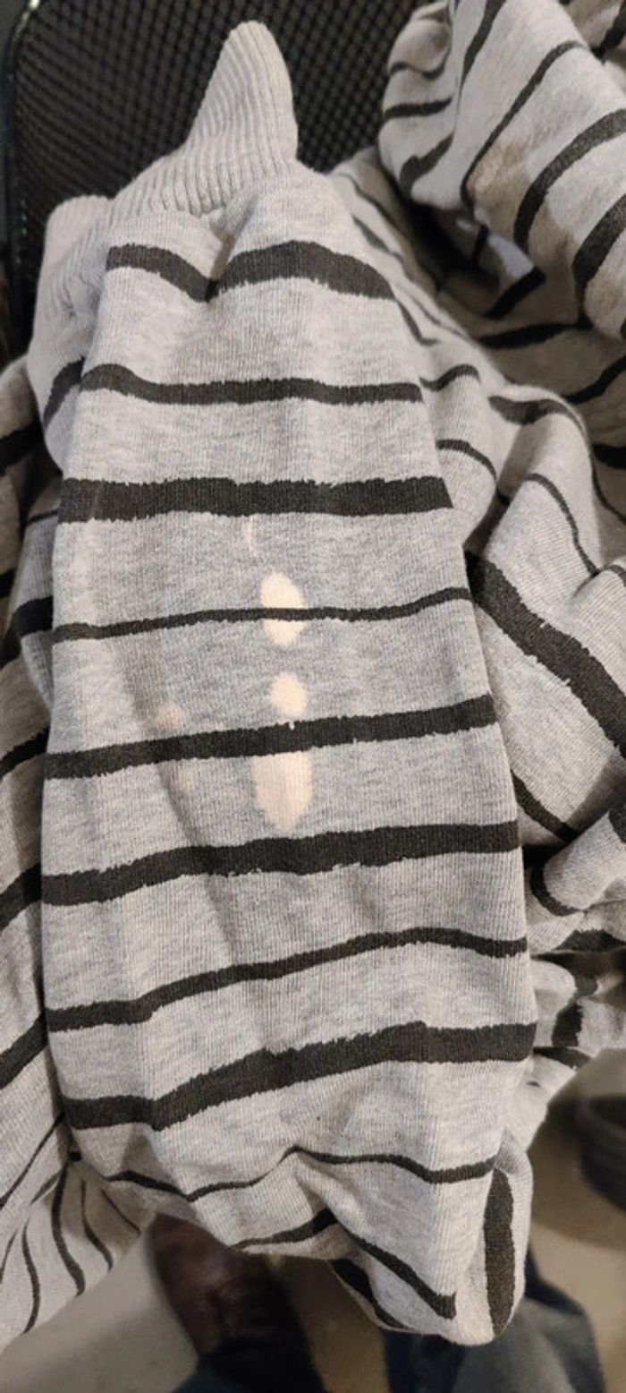 Sweat à capuche rayé s - photo numéro 3