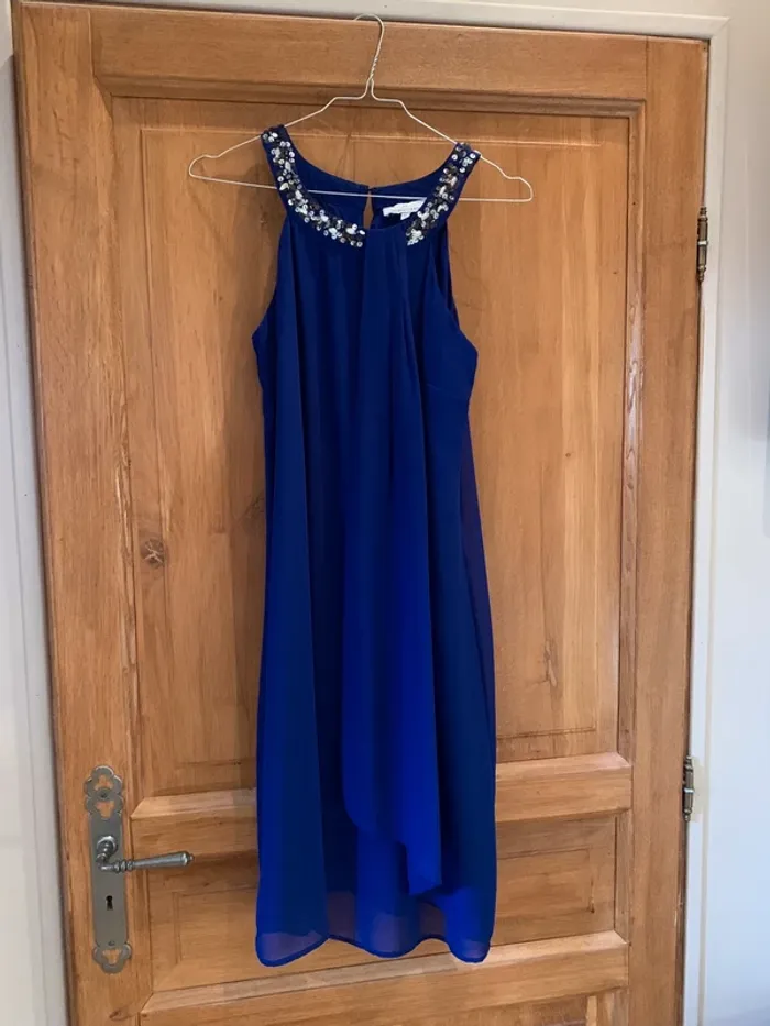 Robe cocktail Jacqueline Riu bleu marine 36