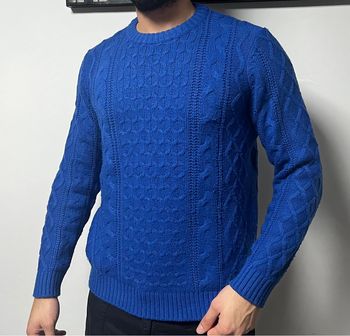 Pull bershka bleu électrique