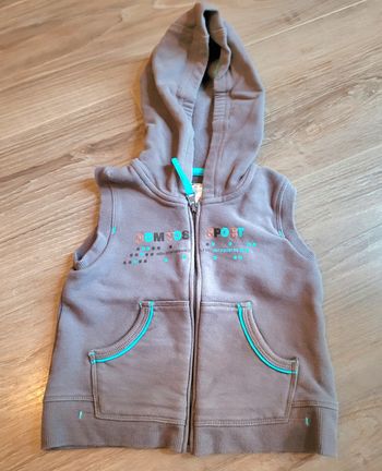Veste grise sans manches Domyos 6 mois
