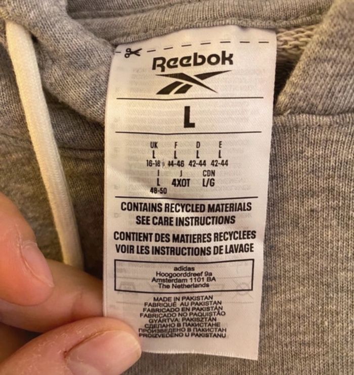Sweat a capuche Reebok - photo numéro 2