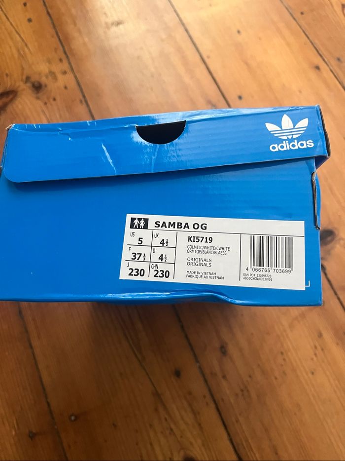 Adidas samba doré - photo numéro 3