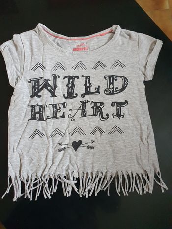 Tee-shirt 6 - 8 ans à frange