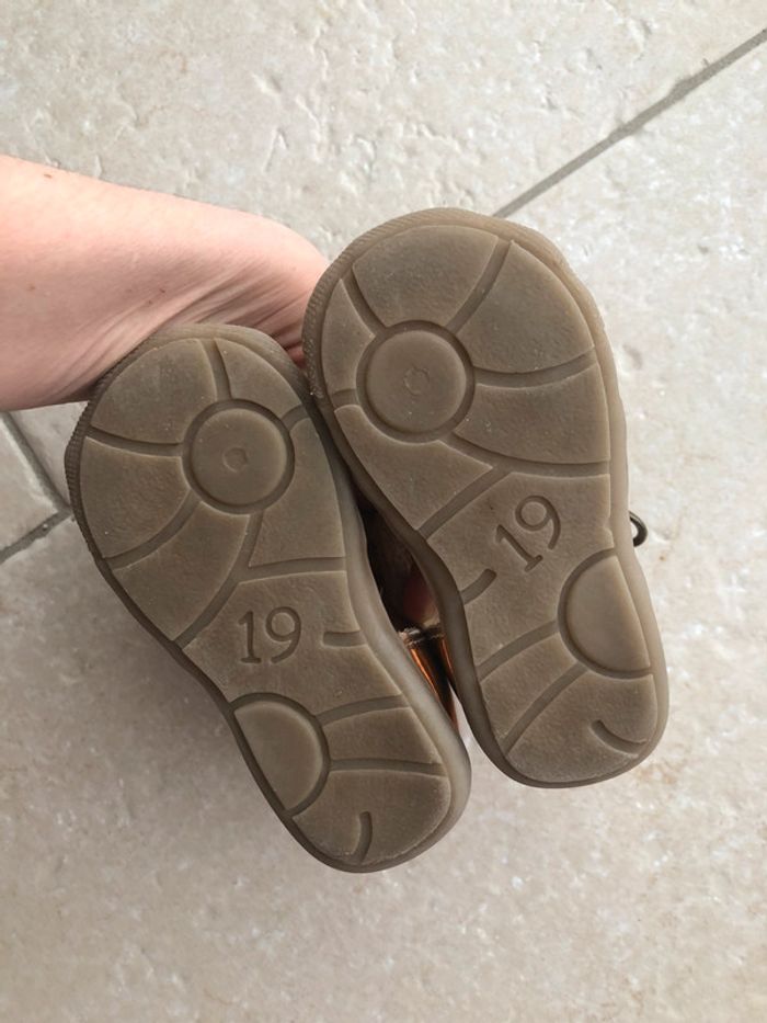Sandales fille T19 rose métallisé - photo numéro 5