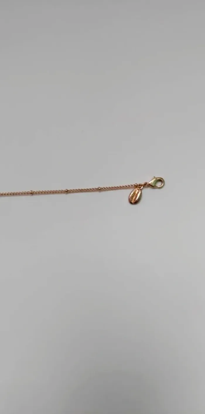 Bracelet Chaîne de cheville coquillage dorée - photo numéro 2