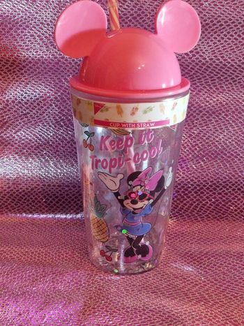 Verre avec paile Minnie mouse