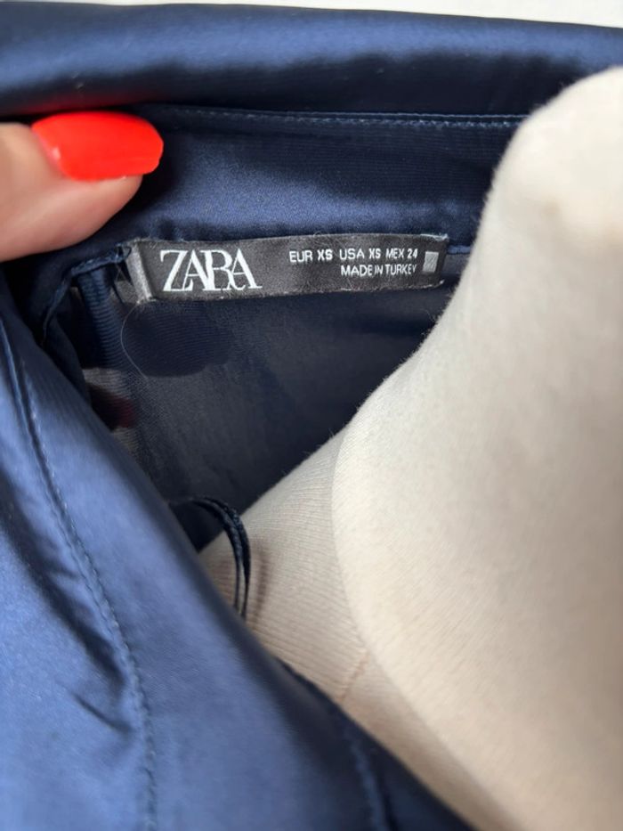 Chemise bleue - Zara - XS - photo numéro 7