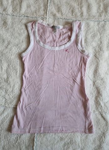 Débardeur rose et blanc - Domyos