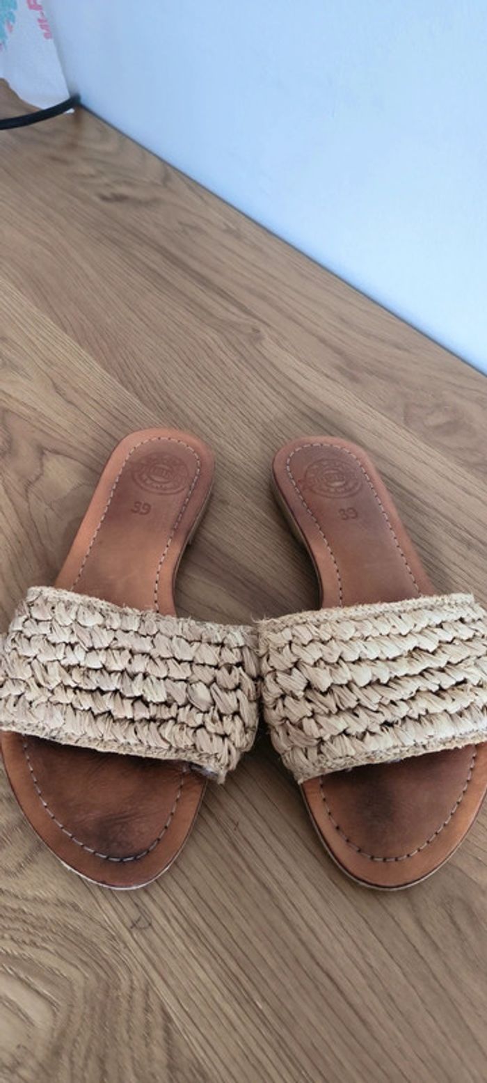 Sandales été très tendance cuire véritable