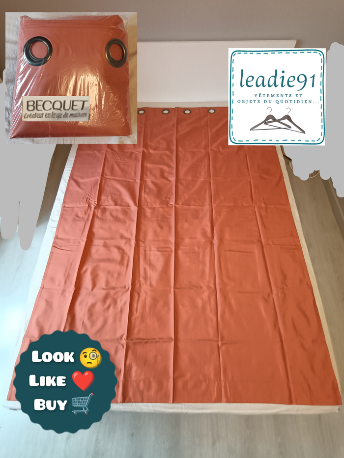 paire de rideaux 135 x 180 cm Becquet NEUF - photo numéro 1