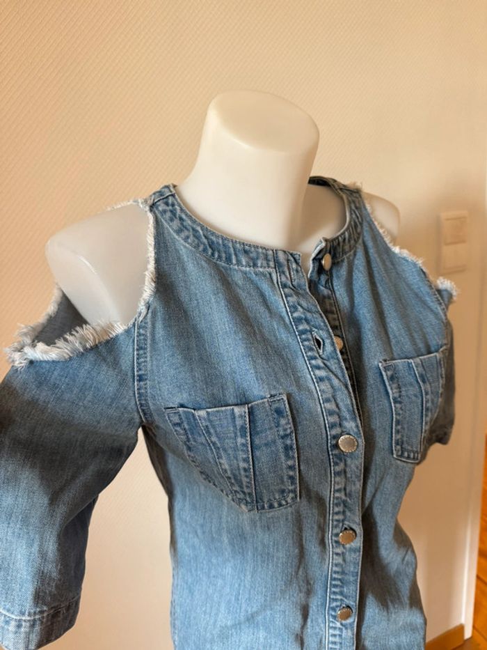 Robe d’été en jean neuf sans étiquette Maje taille 1 - photo numéro 2