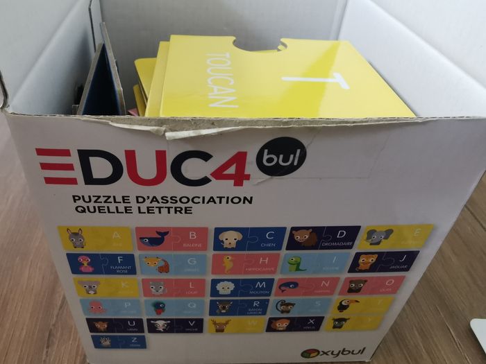 Puzzle d'association lettre et dessin oxybul - photo numéro 2