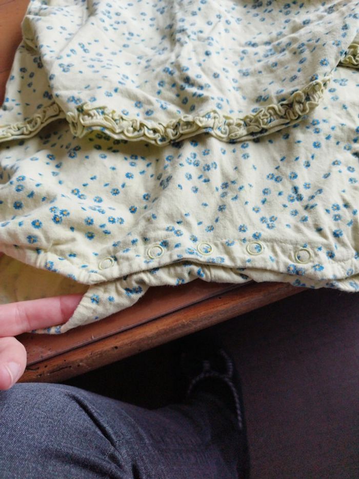 Robe grenouillère jaune vert 18 mois sergent major neuf sans étiquette - photo numéro 3