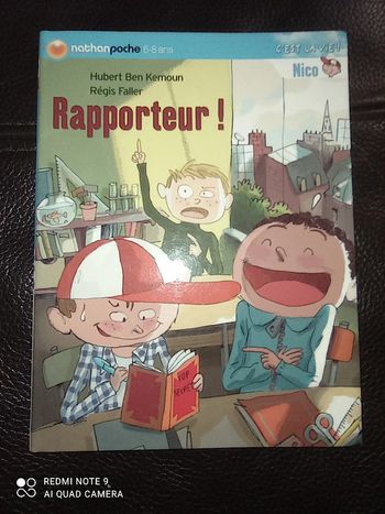 Livre roman enfant Rapporteur ! Nathan poche