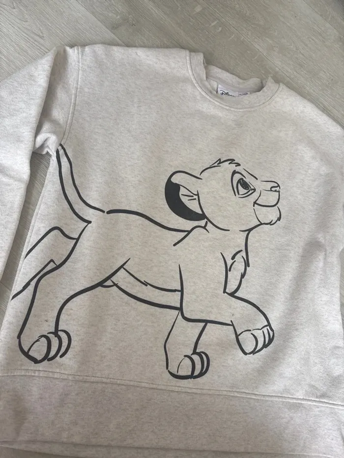 Pull Disney Simba 34/36 beige le roi lion - photo numéro 2