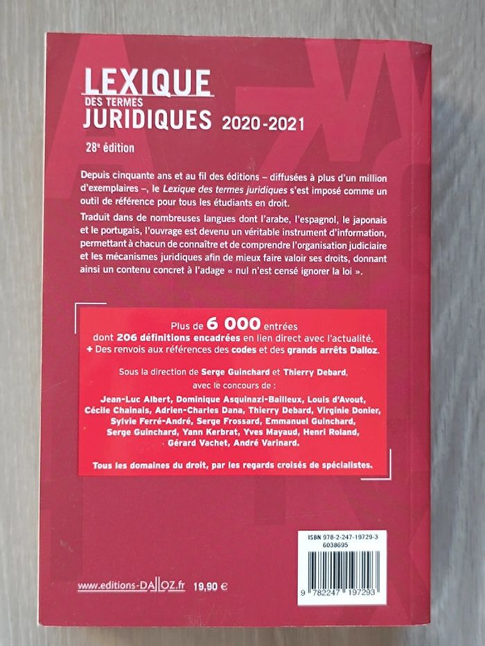 Lexique des termes juridique Dalloz - photo numéro 4