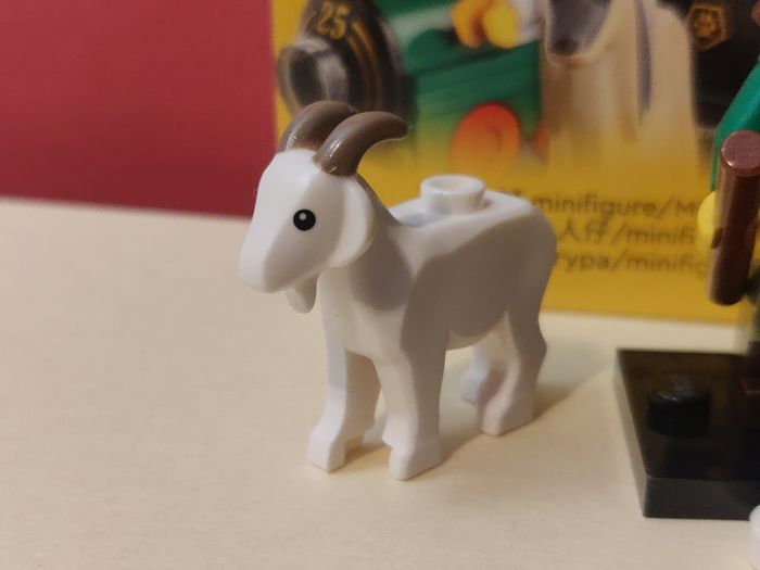 Minifig Lego Berger et sa chèvre - Parfait État - avec boîte - Lego Original - photo numéro 3