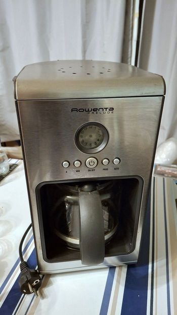 Cafetière moulu inox programmable Rowenta Prelude