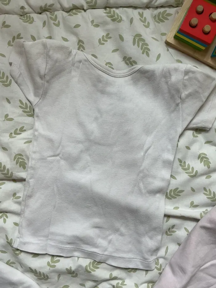 lot de 3 maillots de corps influx 2 ans blanc et rose - photo numéro 6