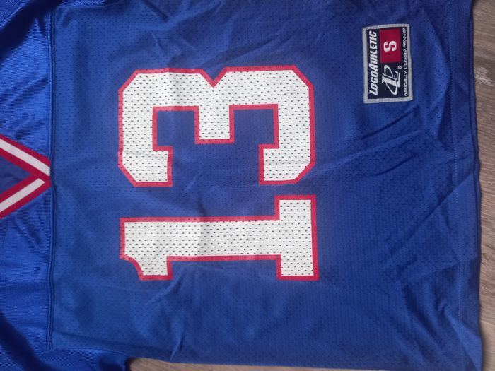 Maillot de football americain bleu vintage années 90 starter New York Giants Danny Kanell - photo numéro 2