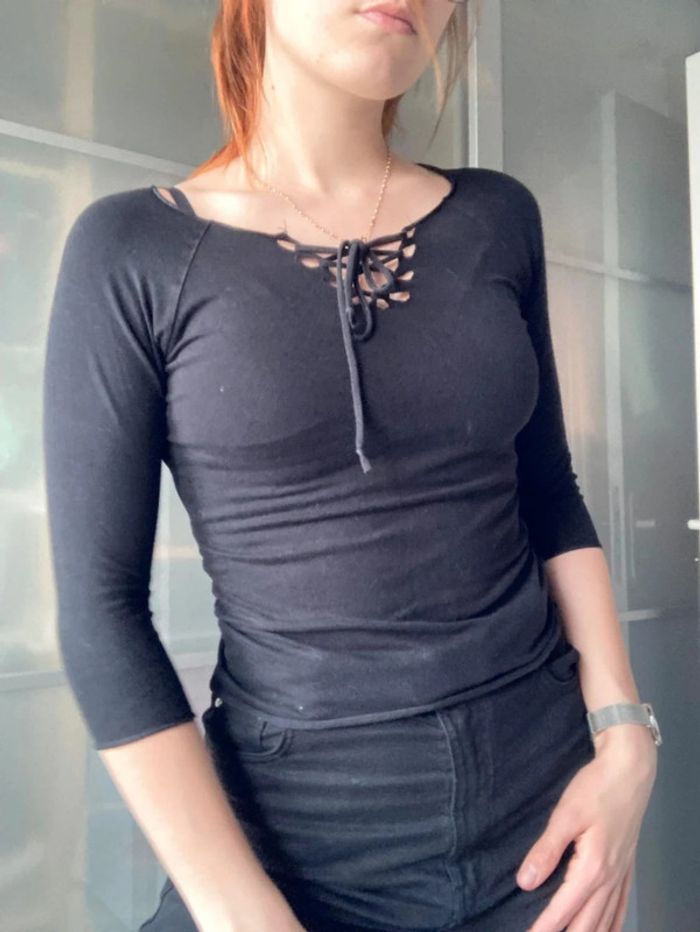 Tee-shirt Zara manche 3/4