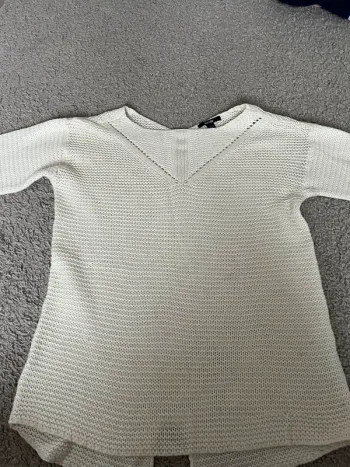 Pull blanc cassé