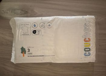 Couches taille 3 la marque en moins