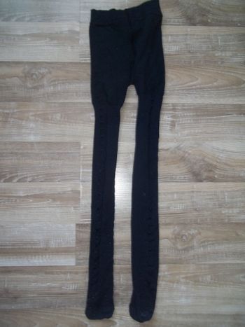 Collant sans pied coeurs et étoiles bleu marine 6/8 ans