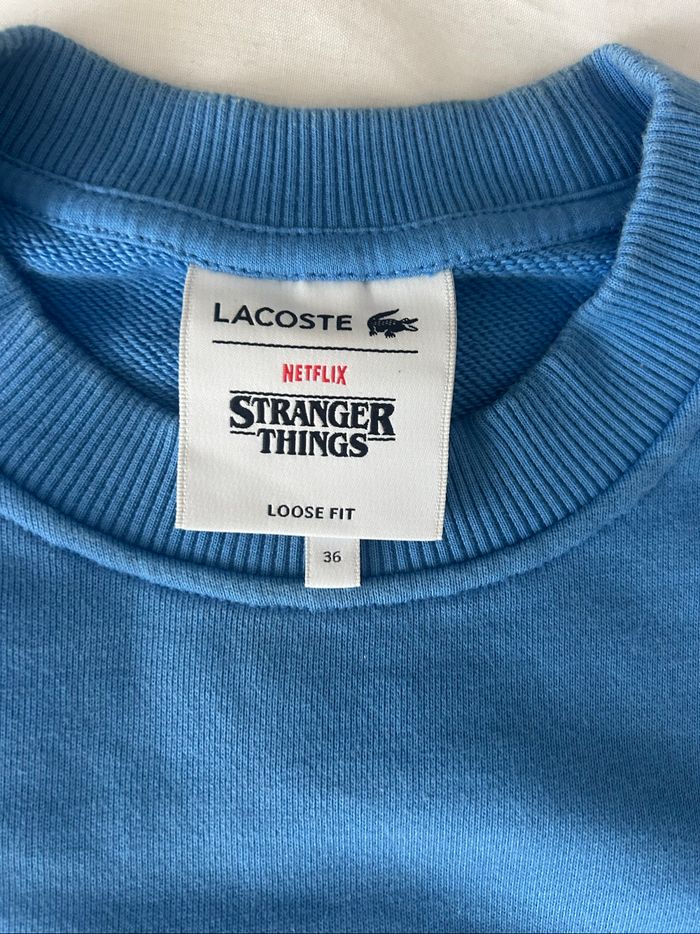 Sweat-shirt Lacoste bleu - photo numéro 5
