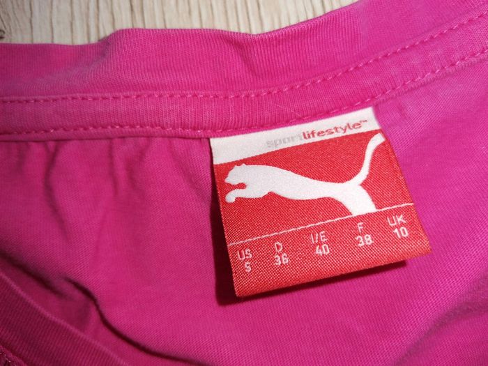 T-shirt manche 3/4 rose puma - photo numéro 2