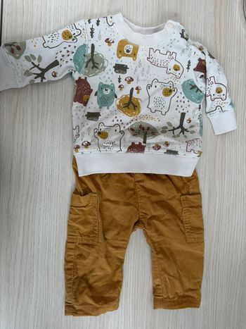 Petit ensemble pull et pantalon Zeeman 56cm
