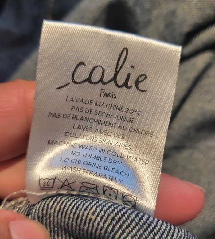 Robe en jean Calie Paris taille L (40/42) - Neuve - photo numéro 3