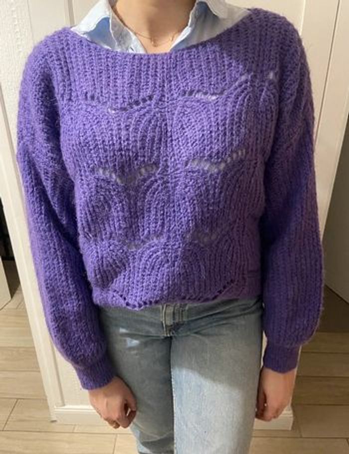 Magnifique pull ajouré taille M