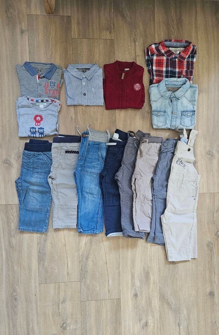 Lot vêtements bébé garçon taille 12 - 18 mois, Tape-à-l'oeil H&M Obaïbi