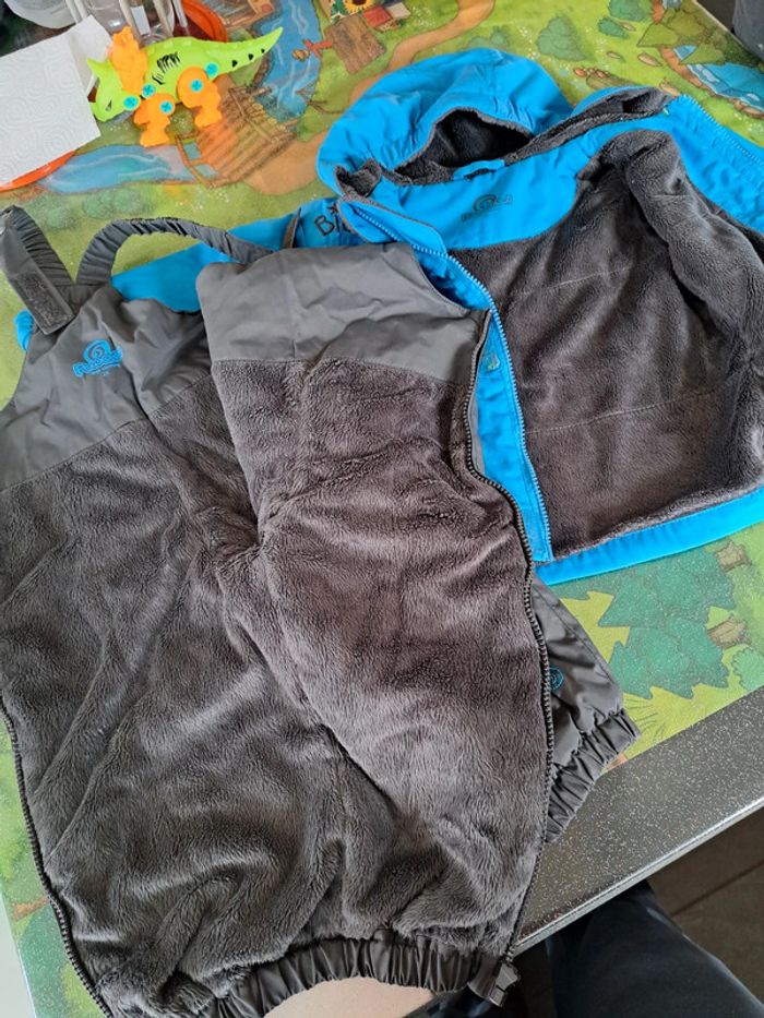 Ensemble combinaison salopette et Manteau Ski Polochon 2ans - photo numéro 4
