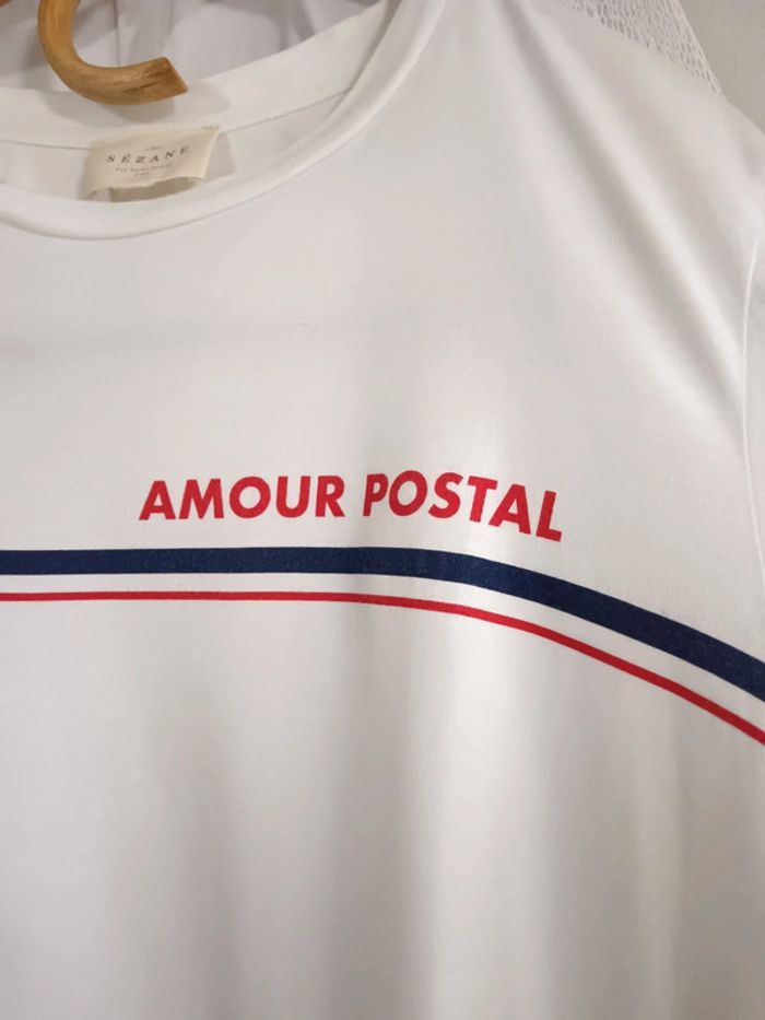 Sézane | Tee-shirt Amour postal | t. M - photo numéro 7