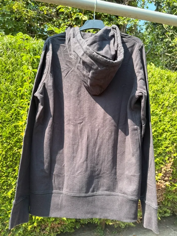 Gilet noir intérieur polaire à capuche – Marque Gemo - photo numéro 2