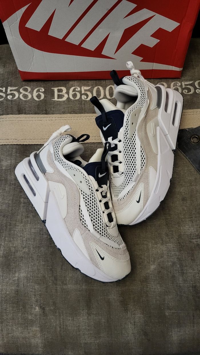 ★NIKE WS Air Max Furyosa Summit White Armory Navy★ Nike Air Max Furyosa Summit White Light Bone White Armory