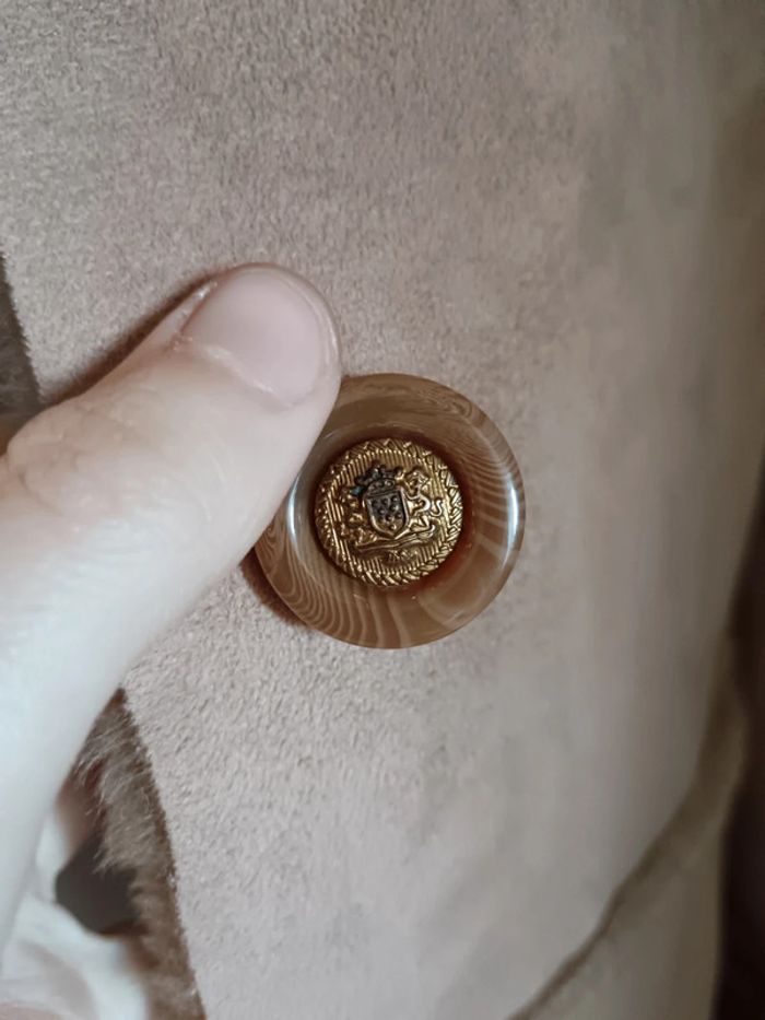 Manteau long peau lainée marron Zapa - photo numéro 11