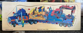 Puzzle bois enfant Pièces à emboîter  +50cm  motricité 23 pièces top