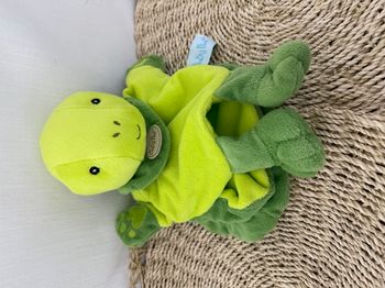 doudou marionnette tortue verte Nature BABY NAT'