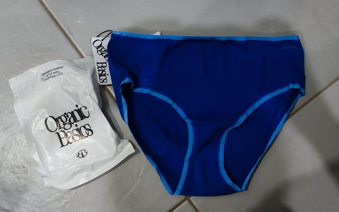 Culotte Organic basics bleu roi bi-color