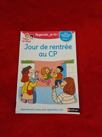 Livre regarde je lis mila et noé jour de rentrée au CP