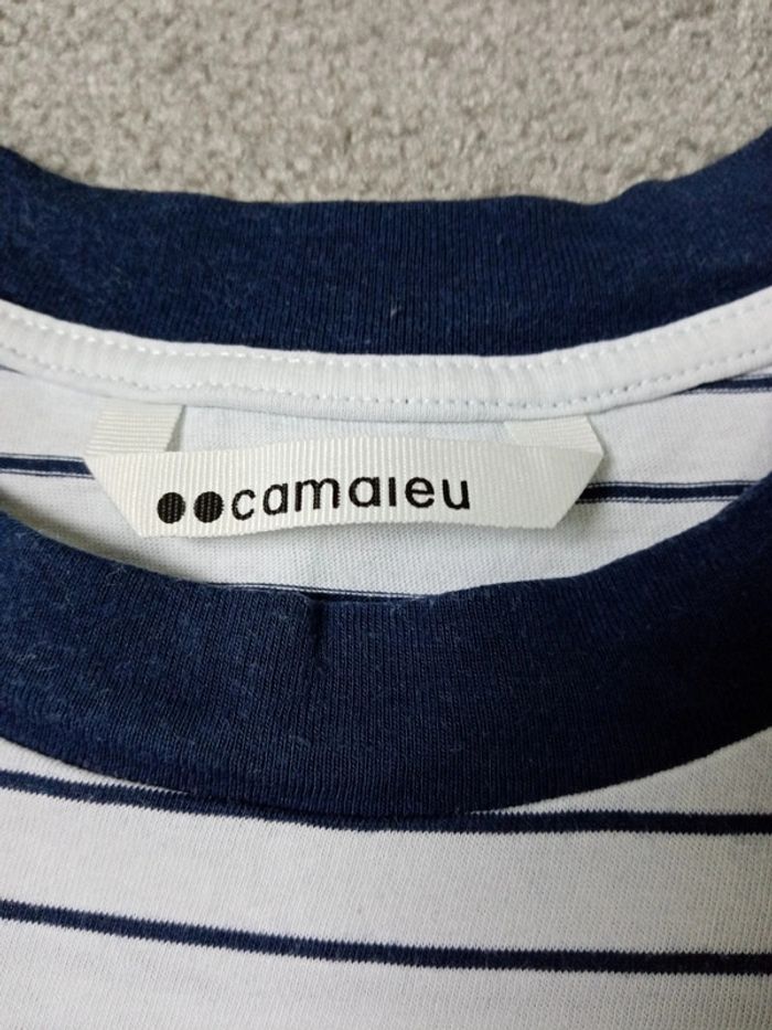 Camaïeu. 2 t shirts manches courtes - photo numéro 5